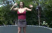 Trampoline springen 